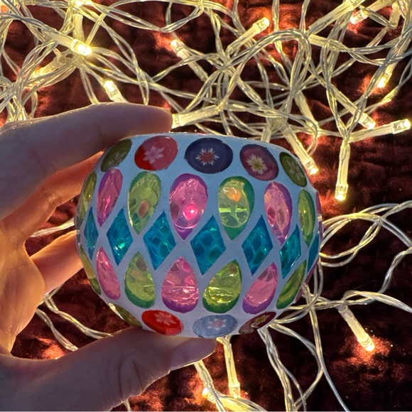 Colorful Mosaic Candle Holder - Picture 5 of 9